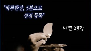 [하루 한 장, 5분으로 성경 통독 | 매일 아침 가톨릭 성경 낭독] #시편28장 #오디오성경 #성경읽기