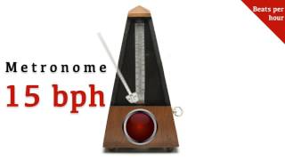 Metronome 15 bph/0.25 bpm 🎼 (beats per hour)