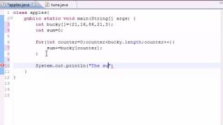 Java Programming Tutorial 29 Summing Elements of Arrays