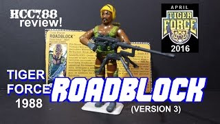 HCC788 - 1988 Tiger Force ROADBLOCK - Tiger Force Month - Vintage G.I. Joe toy review! HD S03E16