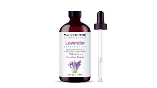 Top best MAJESTIC PURE Lavender Essential Oil with Glass Dropper  Amazon 🔥