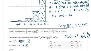 4 2 b definite integral limit definition Reimann sums