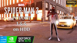 Spider Man 2 PC Port Build 1.4.4 Gameplay and Performance GTX 1070 I7 7700HQ on