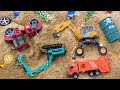 Construction Vehicles Play with Toys Fire Truck, Excavator, Garbage Trucks, Tractor