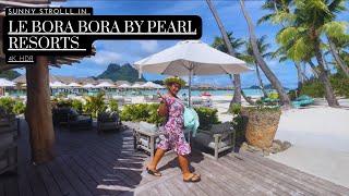 Le Bora Bora by Pearl Resort. Resort garden walk through the bungalows.