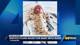 Obituary details memorial service plans for 8-month-old Miya Rudd