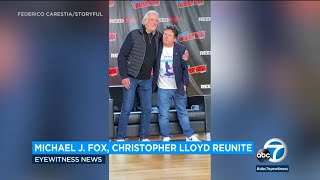 Michael J. Fox and Christopher Lloyd reunite at Comic Con in NYC