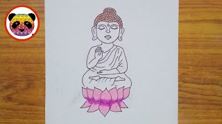 Gautam Buddha drawing /Very easy Gautam Buddha drawing /How To draw Gautam bhud #Shorts