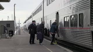 A Calif. Zephyr in Ft. Morgan on 24JAN2025