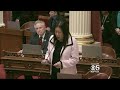 gop state senator silenced while criticizing late state sen. tom hayden