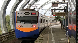 (4K)台鐵4173次 EMU700型區間車 冬山站出站