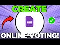 How to Create Online Voting Form in Google Forms