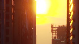 Watch: Magnificent 'Chicago Henge' seen downtown