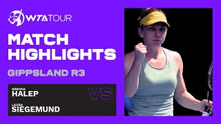 S. Halep vs. L. Siegemund | 2021 Gippsland Trophy Classic Round 3 | WTA Match Highlights