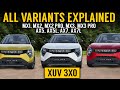 XUV 3XO variants explained with prices | mx1, mx2, mx2 pro, mx3, mx3 pro, ax5, ax5L, ax7, ax7L