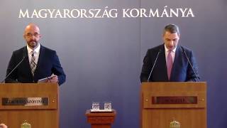 112. Kormányinfó Teljes 20180328 Lázár János,  Kovács Zoltán