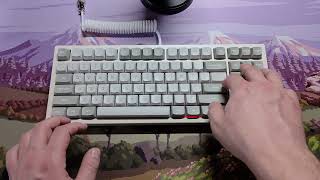 Poppy and creamy keyboard | Gateron Smoothie | Galaxy80 | sound test