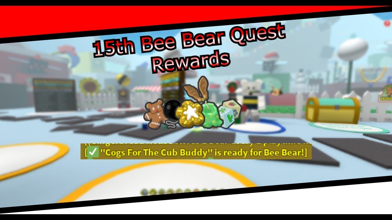 15th Bee Bear Quest Rewards! - Roblox Bee Swarm Simulator - YouTube