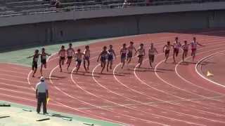 2015広島県総合体育大会陸上　男子4×100ｍリレー決勝