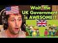 American Reacts to the UK Government Explained