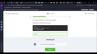 13 Applying Best Practices | Introduction to Python | Sololearn