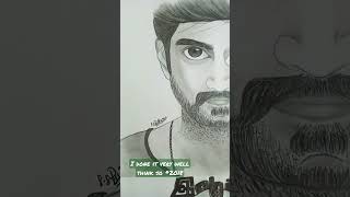 Practice makes Perfect!🖌️ Signed by myfavorite actor #atharva #atharvaamurali #artbyme #shorts