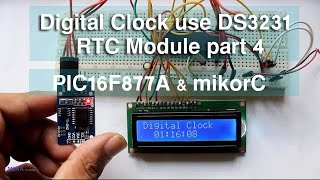 DS3231 RTC module interfacing with PIC Microcontroller with code part 4