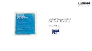 Koolpak പുനരുപയോഗിക്കാവുന്ന ഹോട്ട് കോൾഡ് പാക്ക് 13 x 14cm KHCS