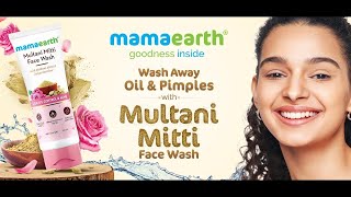 Mamaearth Multani Mitti Face Wash for Oil \u0026 Pimple Control.