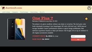 Project 2: Commerce (2020) | edX Course | CS50: Web Programming with Python and JavaScript | Harvard