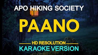 PAANO - APO Hiking Society (KARAOKE Version)