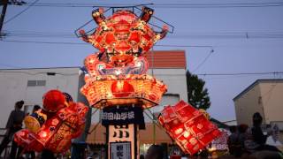 第40回沼田町夜高あんどん祭り 小学生の威勢の良いよいやさぁの掛け声であんどん連行