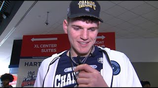 UConn's Donovan Clingan reacts to national championship parade | Full Interview