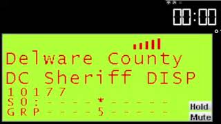 Delaware County Indiana Sheriff dispatch changing town' officers radio unit#.