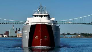 Philip R Clarke Returns to work. Shown in Detroit Michigan Great Lakes Fleet