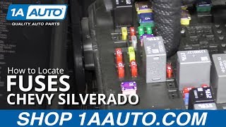 How to Locate Fuses 14-19 Chevy Silverado