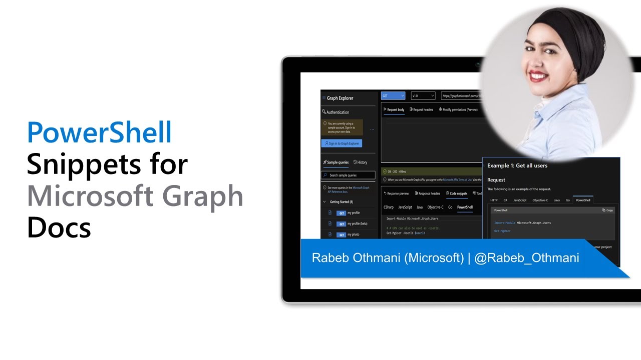 Powershell Snippets For Microsoft Graph Docs Youtube