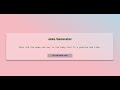 Joke Generator | using HTML CSS Javascript | With source code