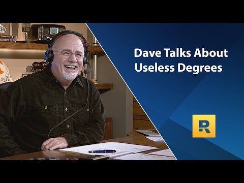 Dave Talks About Useless Degrees Dave Talks About Useless Degrees