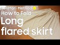 konmari method how to fold long flared skirt english edition