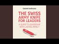 Chapter 3.3 - The Swiss Army Knife for Leaders