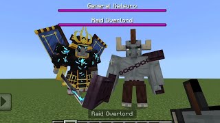 General Katsuro vs Raid Overlord × 5 Part II | Revenge Revamped Addon in Minecraft PE