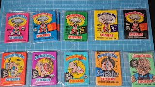 Unwrapping 1980s Garbage Pail Kids Packs - Series 1-10