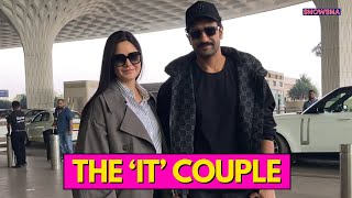 Katrina Kaif \u0026 Vicky Kaushal Prove They’re B-Town’s Most Stylish Couple In Classy Airport Look