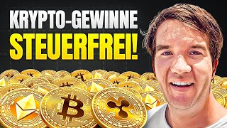 Kryptogewinne:  So bekommst du sie steuerfrei