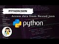 Python JSON -- Access Nested JSON with python