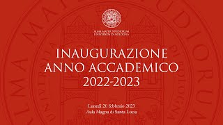 Inaugurazione dell'Anno Accademico 2022-2023