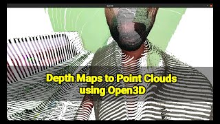 Depth Maps to Point Clouds using Open3D