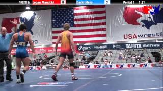 Logan Marcicki vs. David Meza at 2013 Junior Nationals - FILA - FS