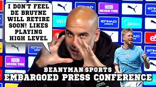 'I don't feel De Bruyne will retire soon! Likes playing HIGH LEVEL' | Villa v Man City | Pep Embargo